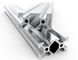 2040 Aluminum T Extrusion European Standard Type Anodized Sliver Linear Rail
